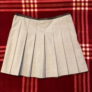 Theory Gray Wool Mini skirt size 0